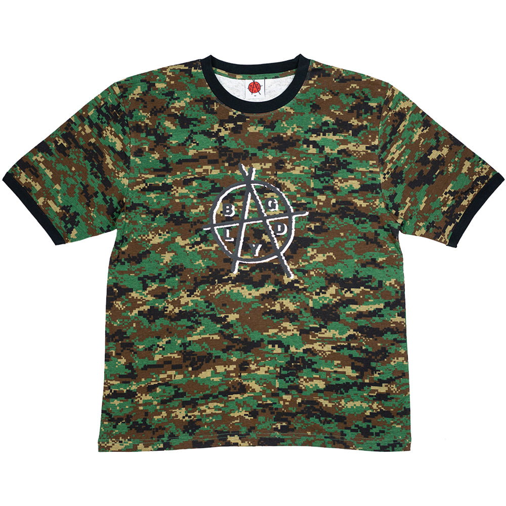 Baglady 'Bagarchy' Digi Camo Ringer T-Shirt