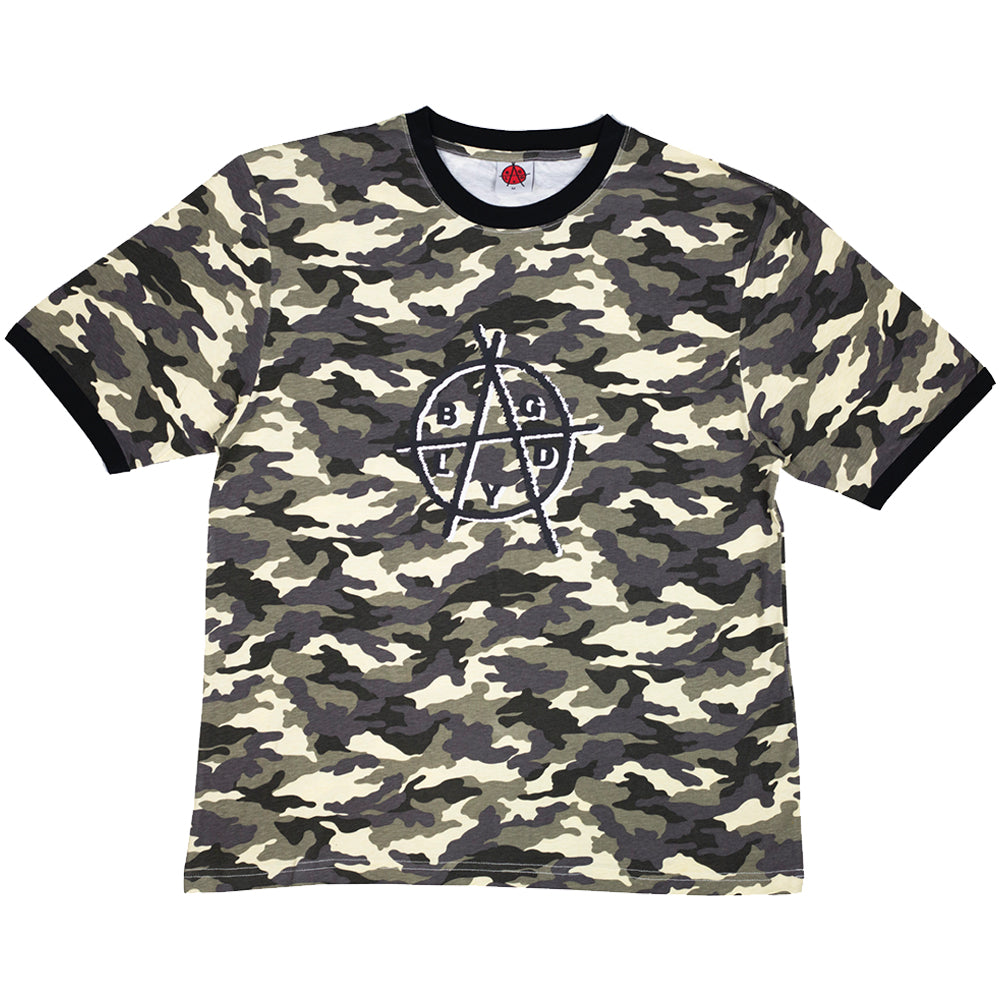 Baglady 'Bagarchy' Sand Camo Ringer T-Shirt