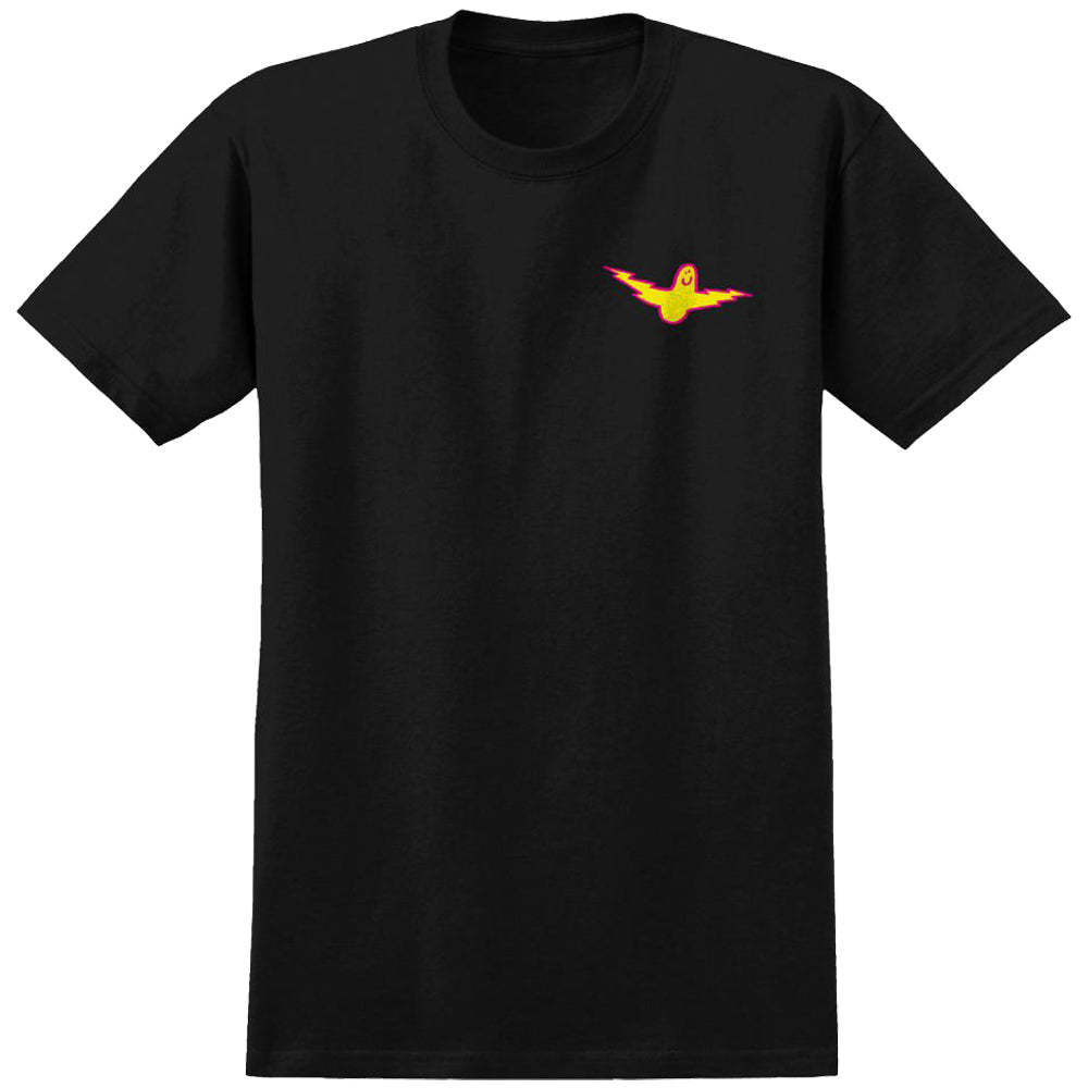 Krooked Bird Lightening T Shirt Black