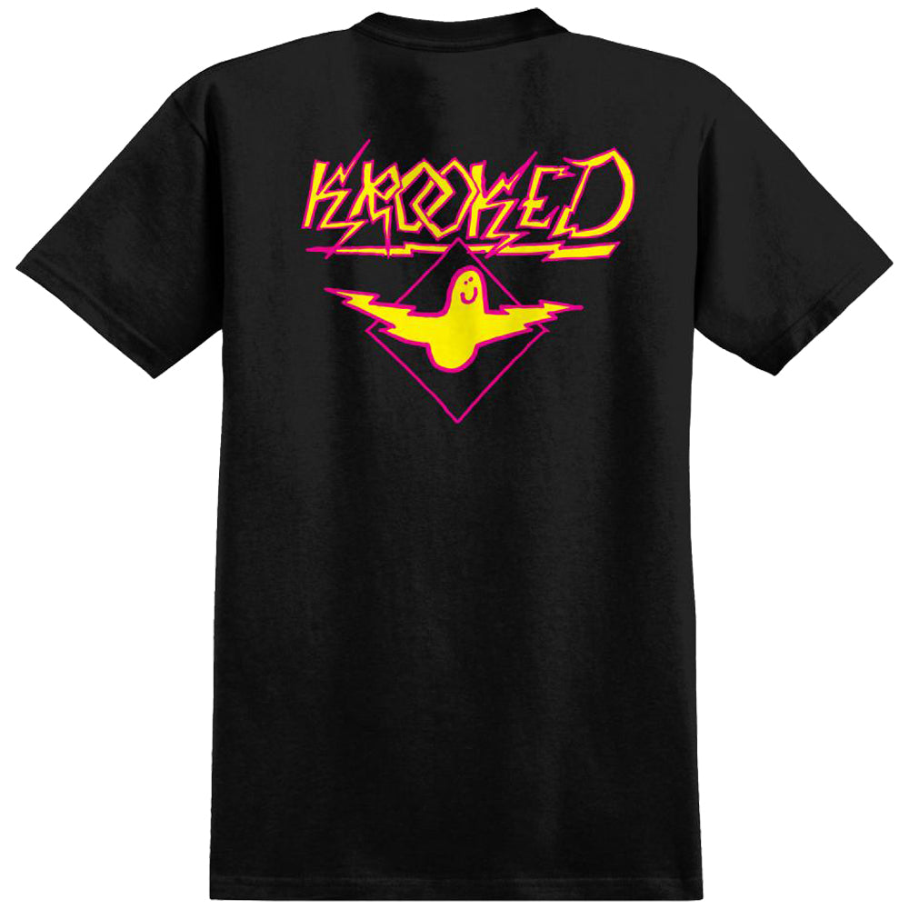 Krooked Bird Lightening T Shirt Black