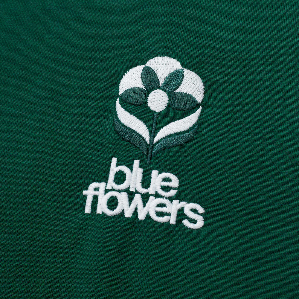 Blue Flowers Flower Tee Earth Green