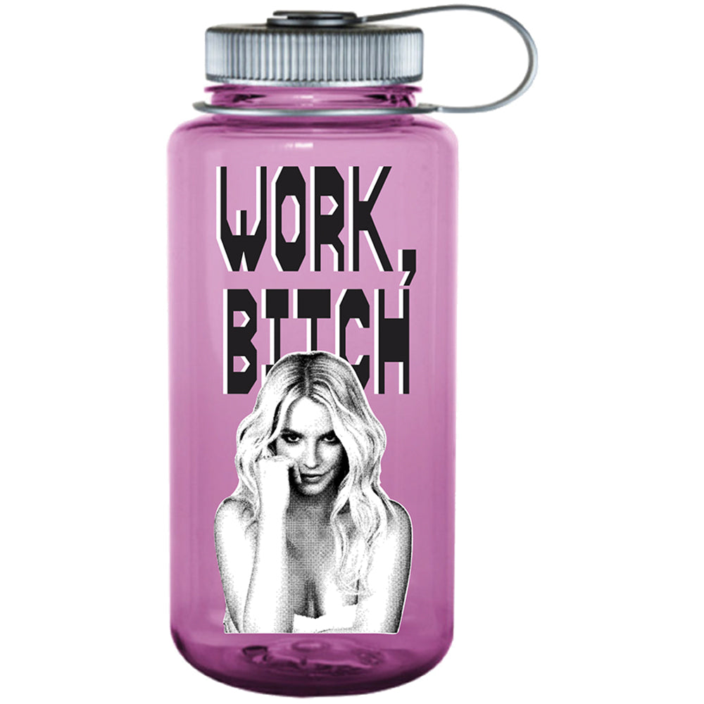 Welcome X Britney Spears Work Bitch Nalgene Bottle Pink