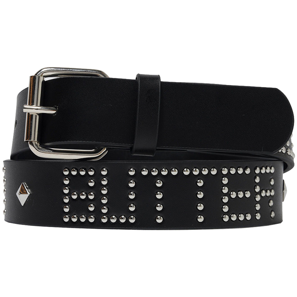 Butter Goods Leather Studded Belt Black