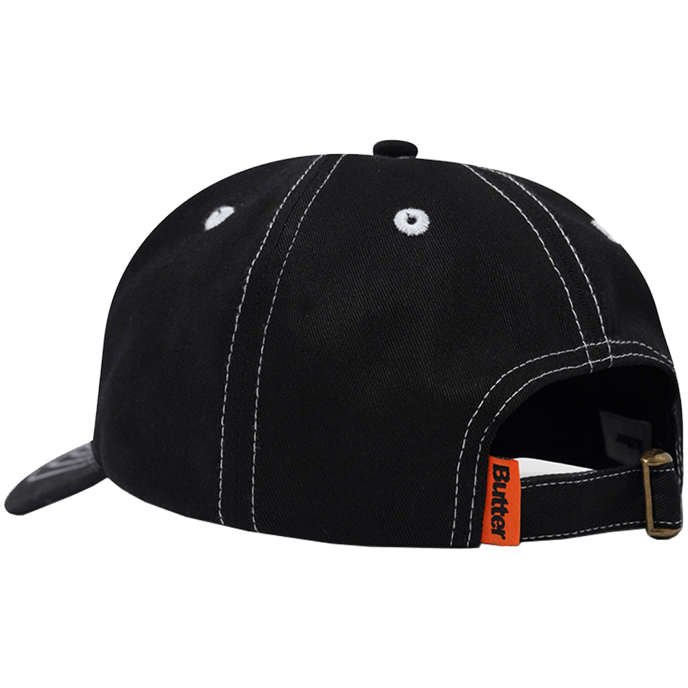 Butter Goods Warped 6 Panel Cap Black