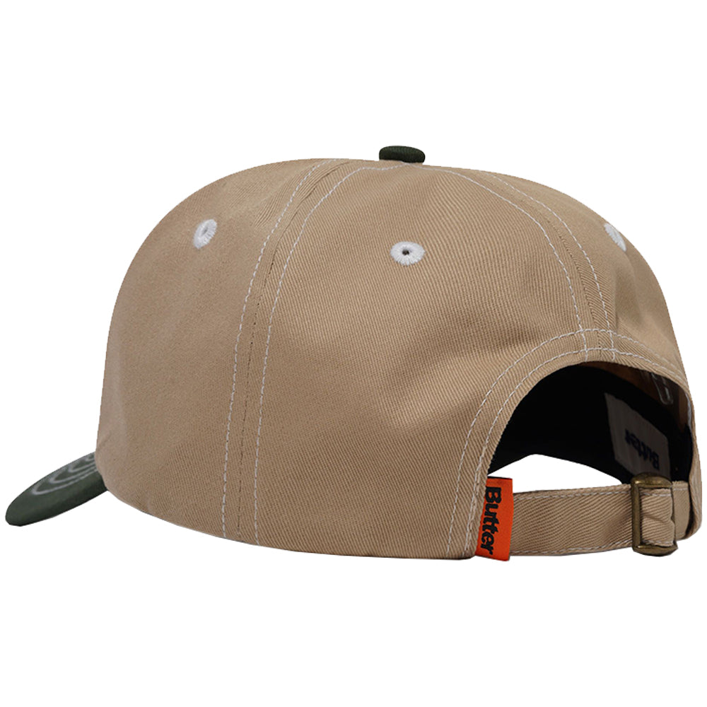 Butter Goods Warped 6 Panel Cap Tan/Seaweed