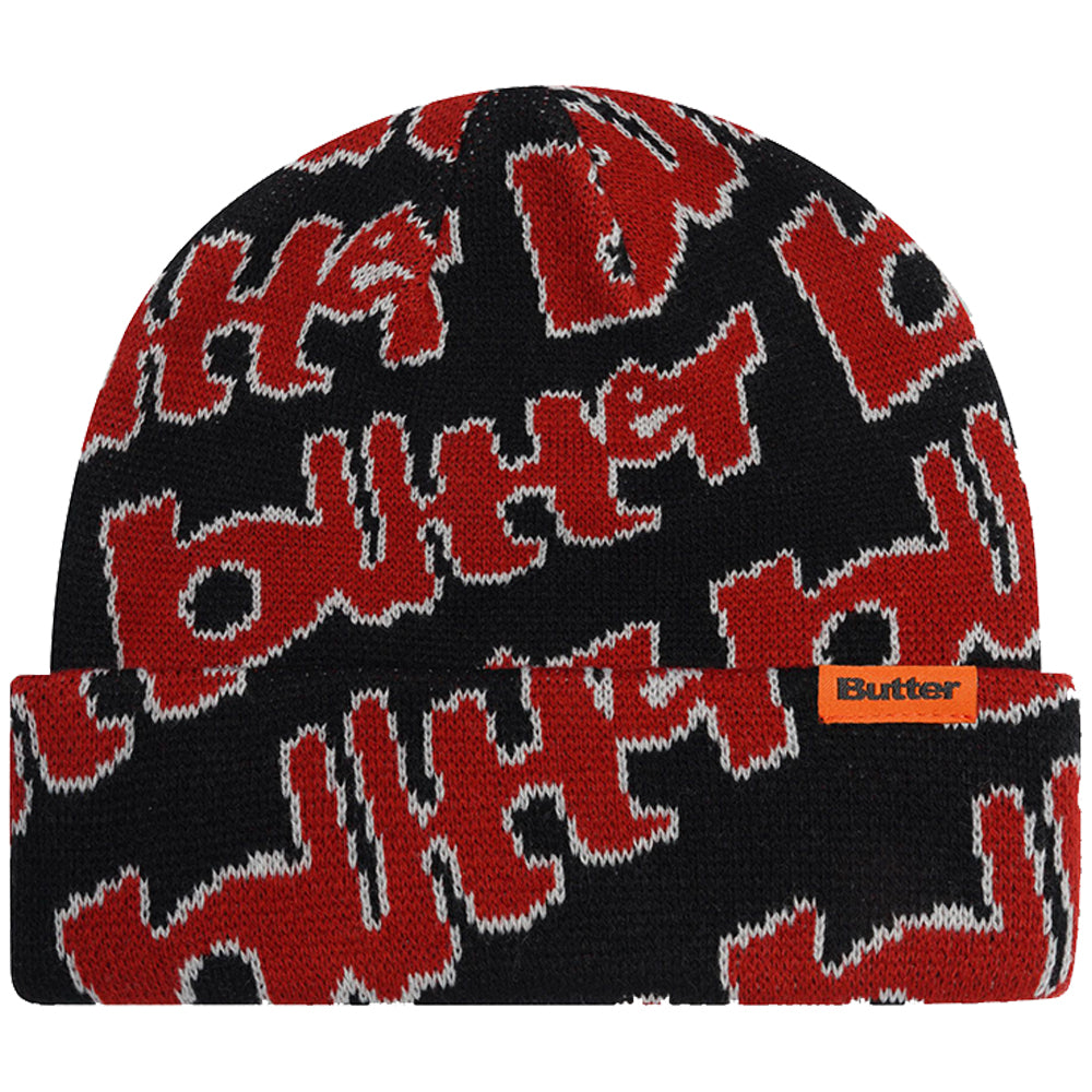 Butter Goods Warped Beanie Black