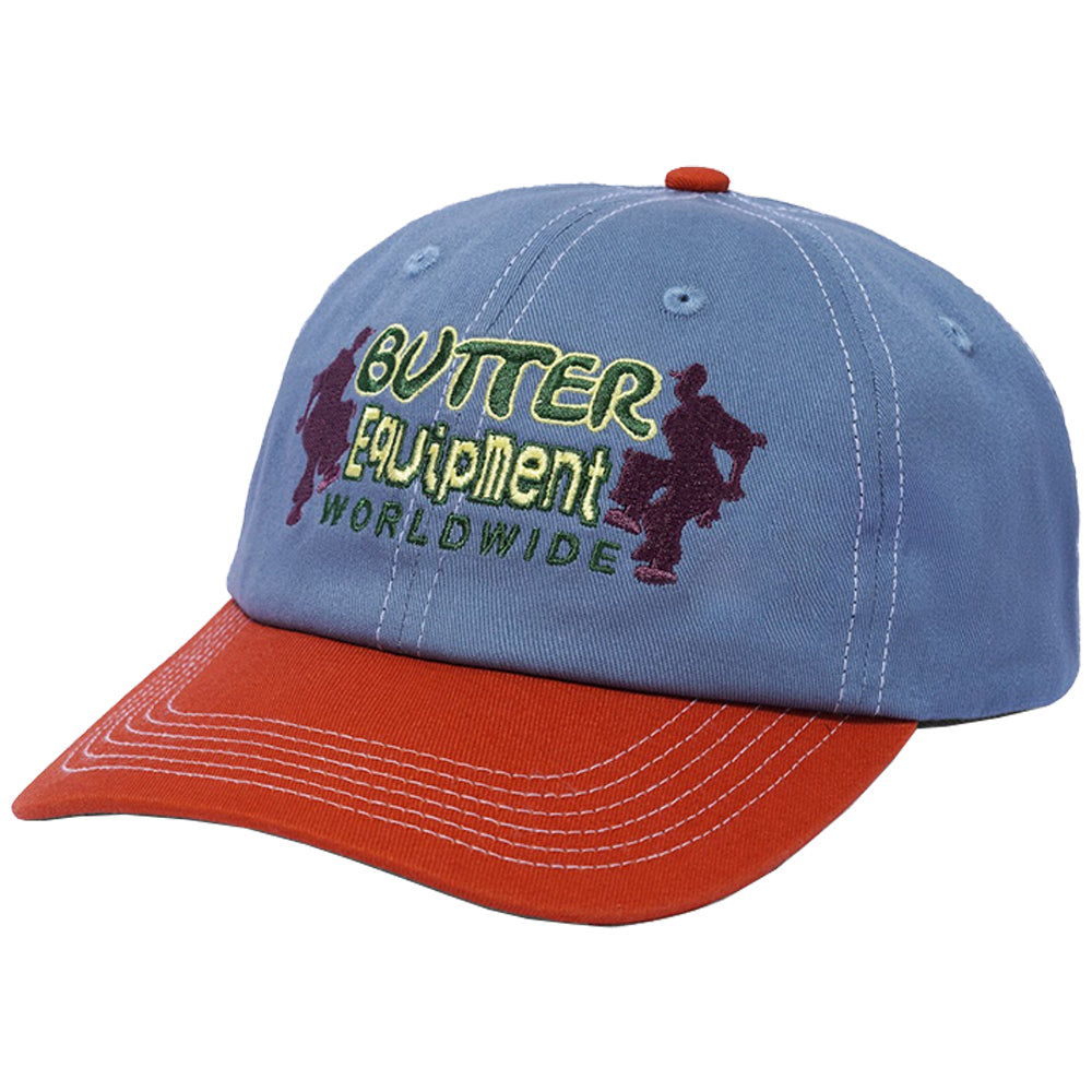 Butter Goods Breaker 6 Panel Cap Ocean/Rust