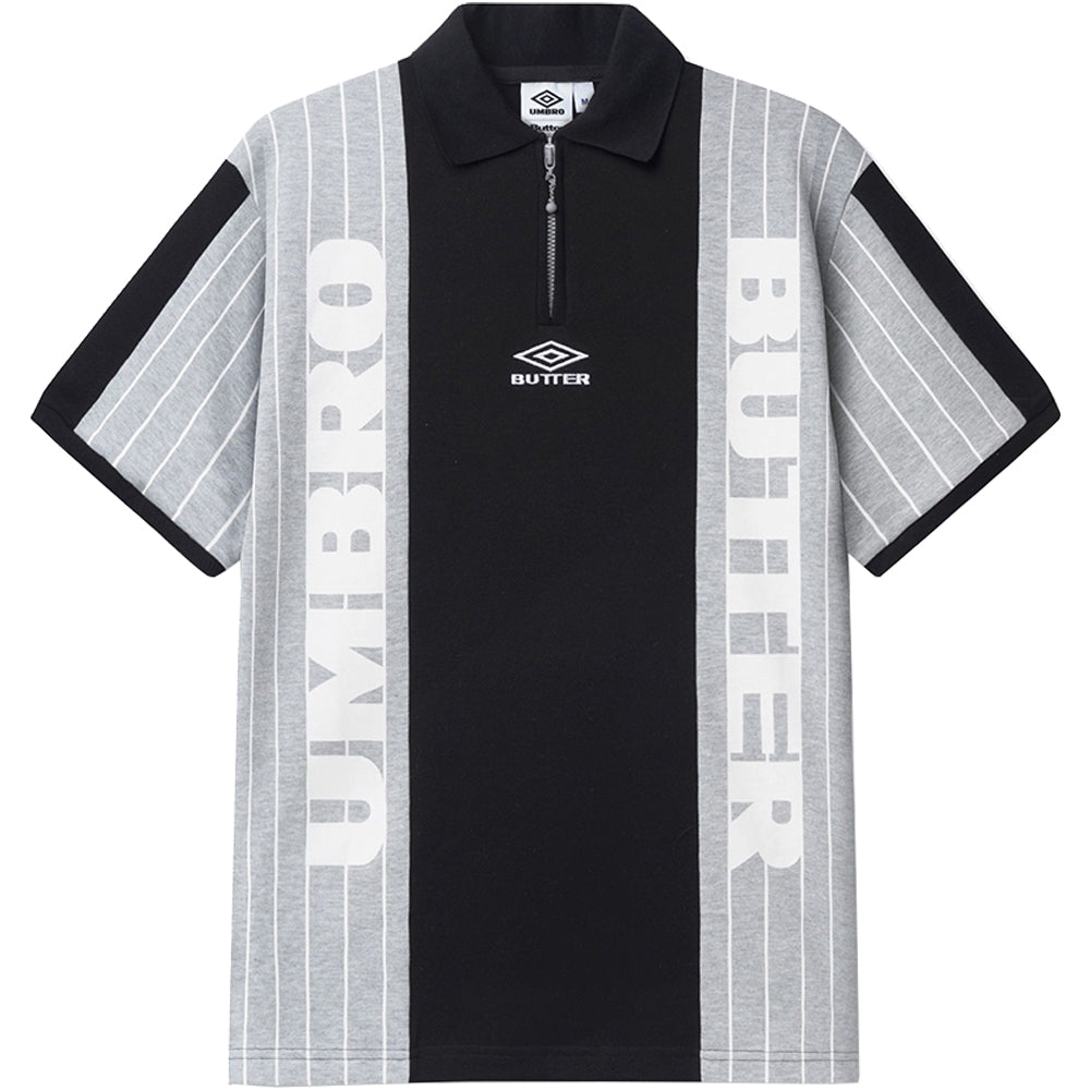 Butter Goods x Umbro Athletica S/S Polo Shirt Black