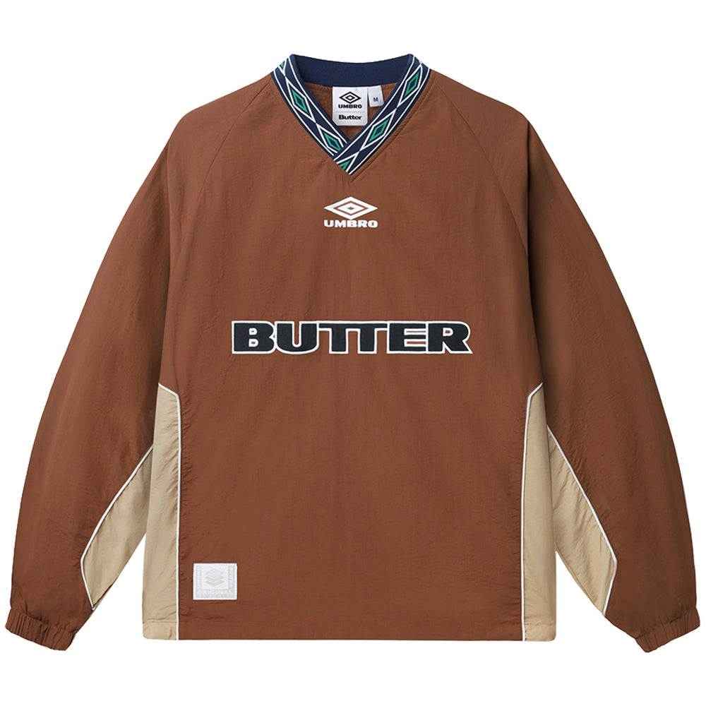 Butter Goods x Umbro Training Pullover Chocolate/Tan