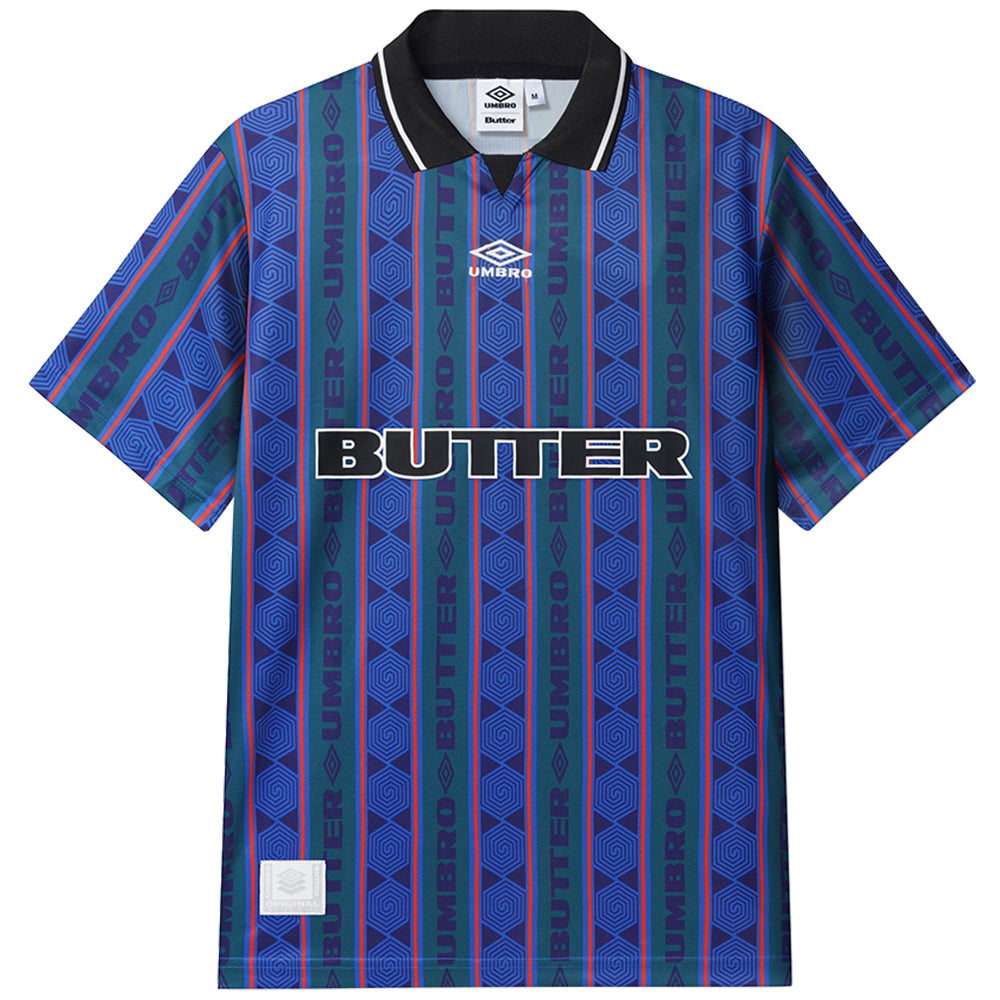 Butter Goods x Umbro Vert Jersey Forest/Cobalt