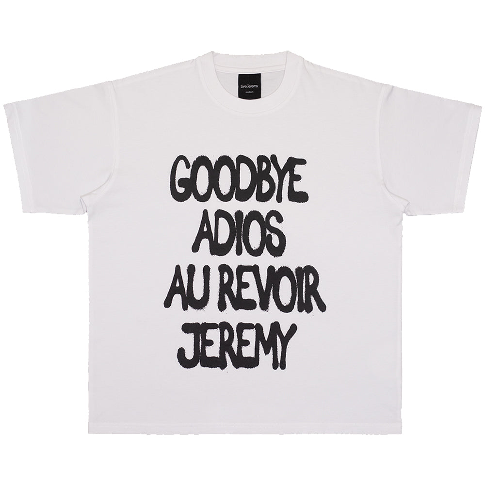 Bye Jeremy Tricycle Tee White