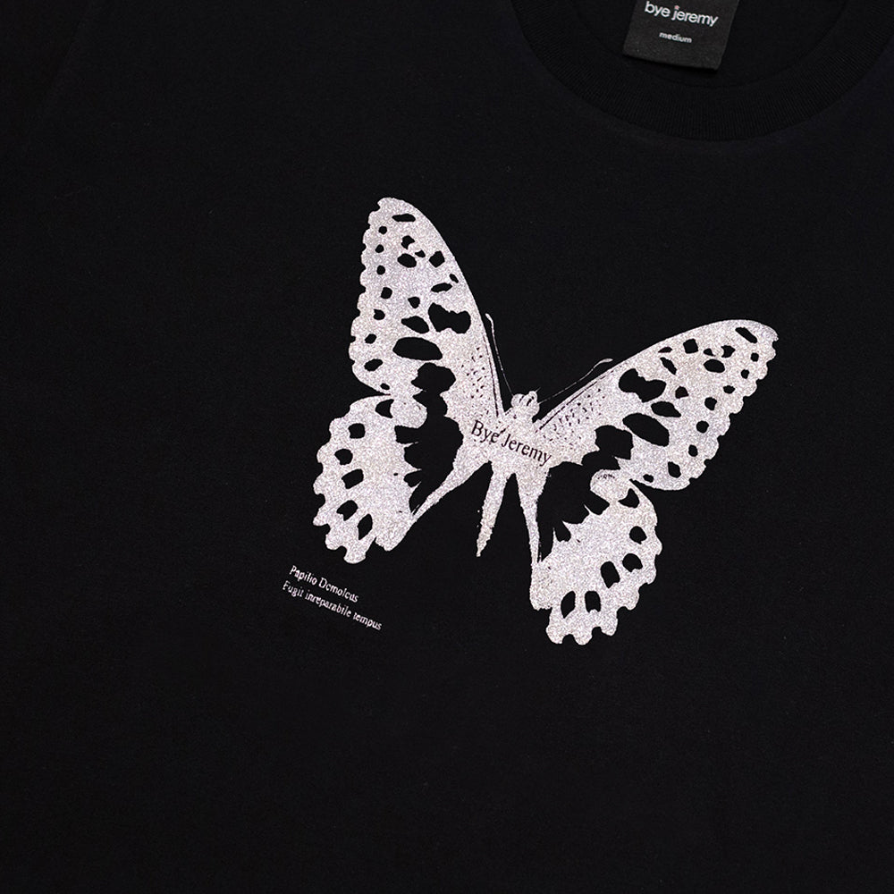 Bye Jeremy Butterfly Tee Black/White