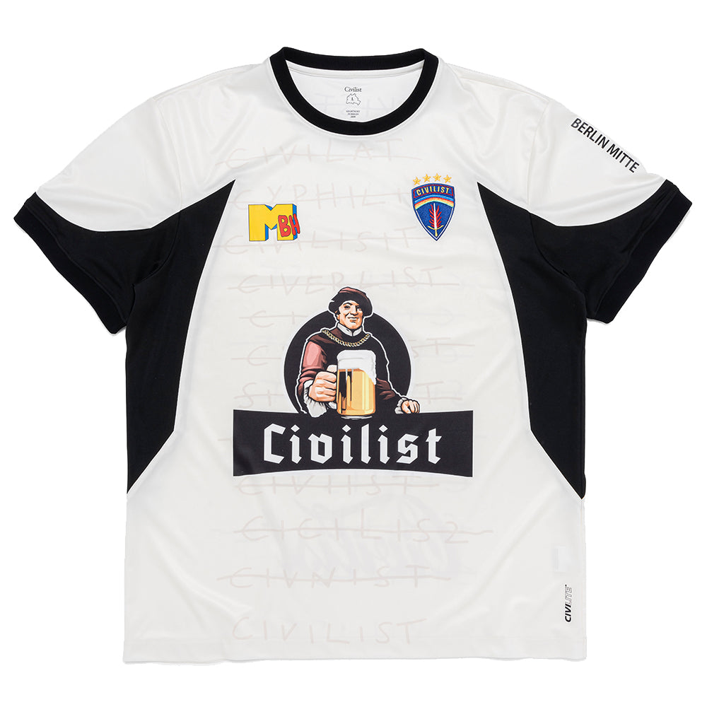 Civilist Football Jersey Beige/Black