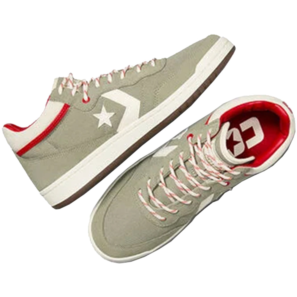 Converse CONS Fastbreak Pro Suede & Canvas Shoes Light Field Surplus/Red/Egret