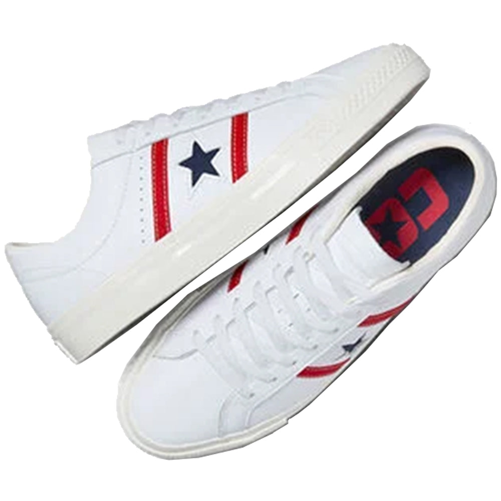 Converse CONS One Star Academy Pro Leather Shoes White/Red/Blue