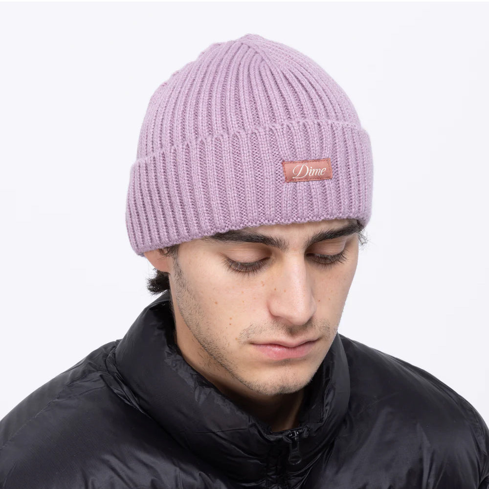 Dime MTL Cursive Fold Beanie Pink Lilac