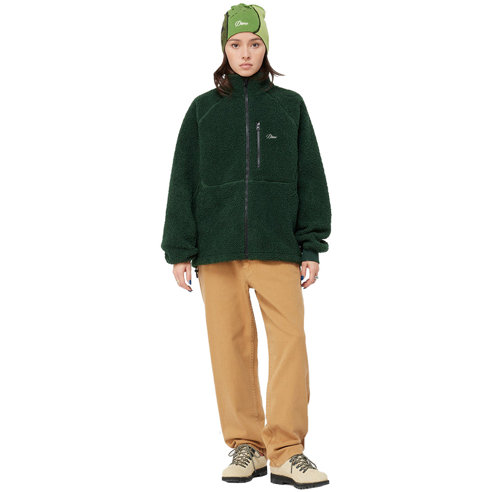 Dime MTL Polar Fleece Sherpa Zip Forest