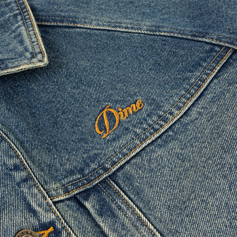 Dime MTL Denim Jacket Dipped Sandblasted Indigo