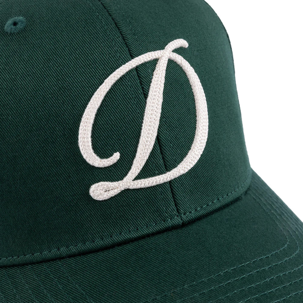 Dime MTL Cursive D Full Fit Cap Forest Green