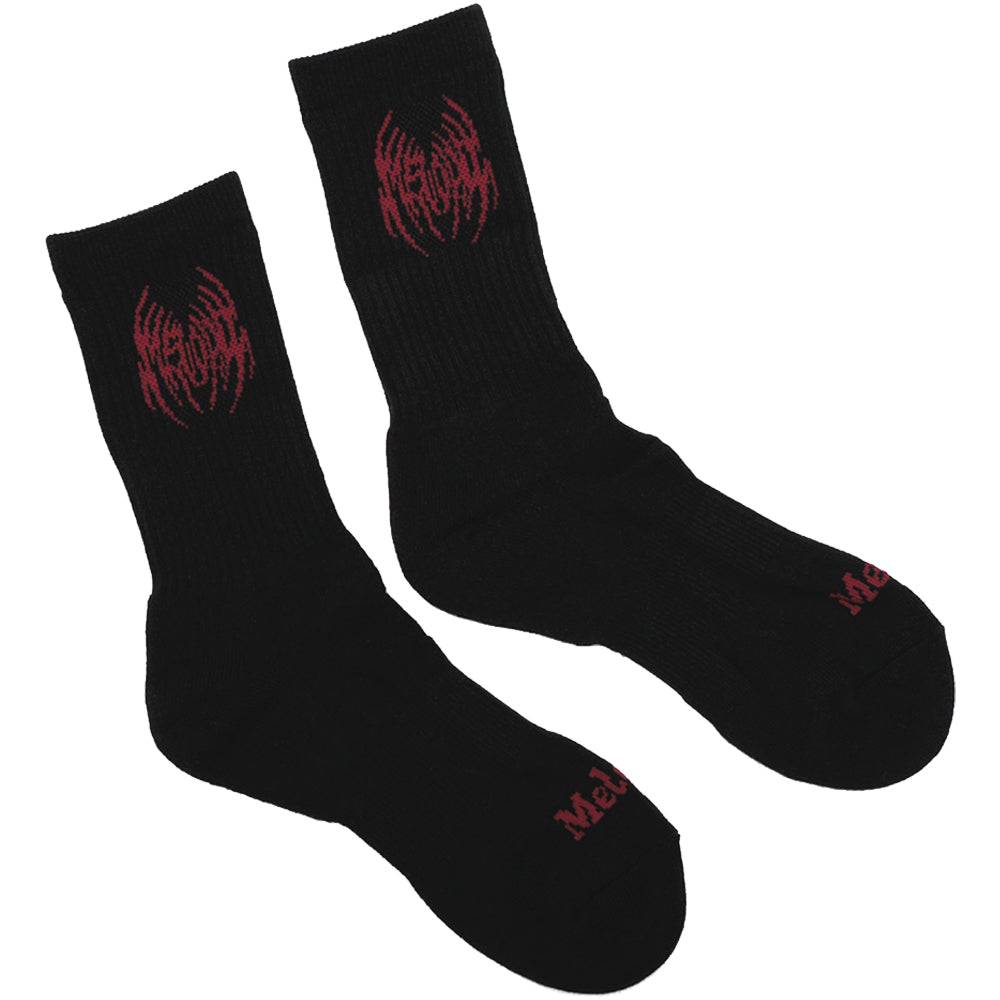 EC Melodi Logo Socks Black/Red