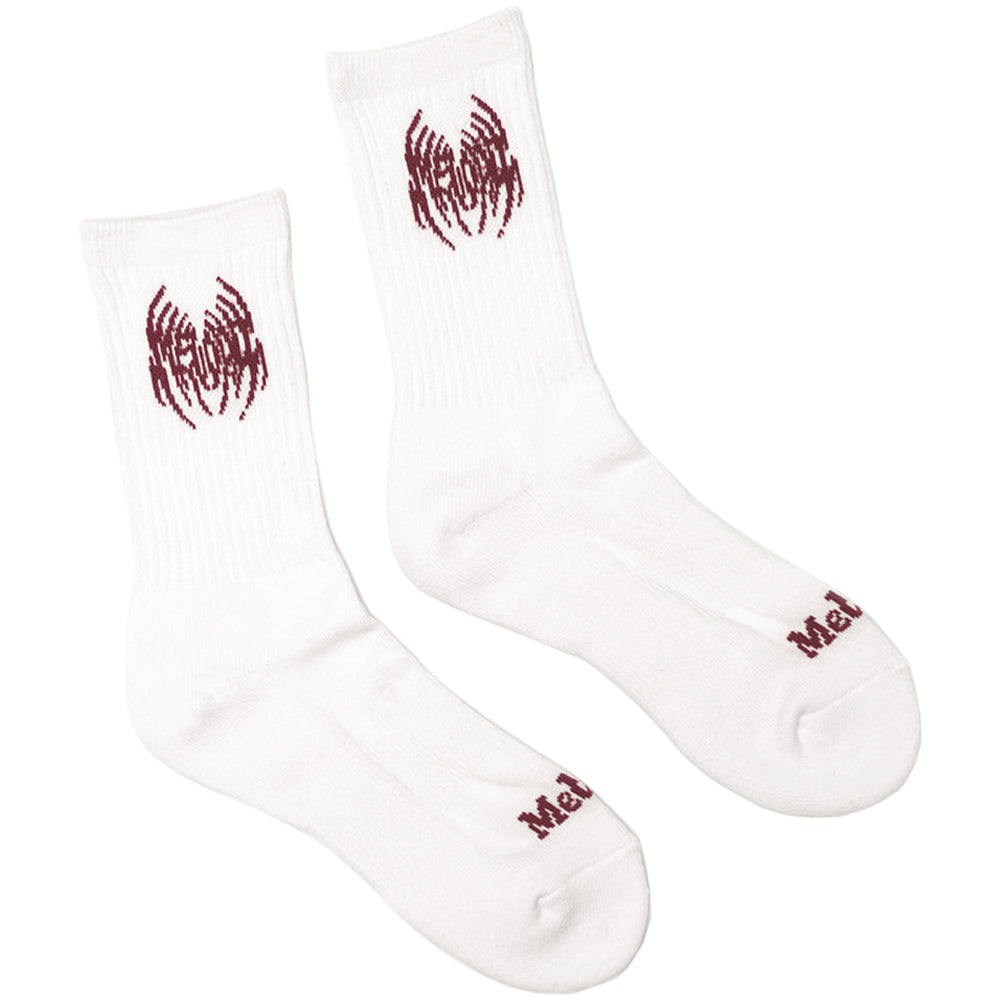 EC Melodi Logo Socks White/Red