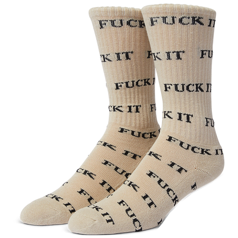 HUF Fuck It Sock Natural