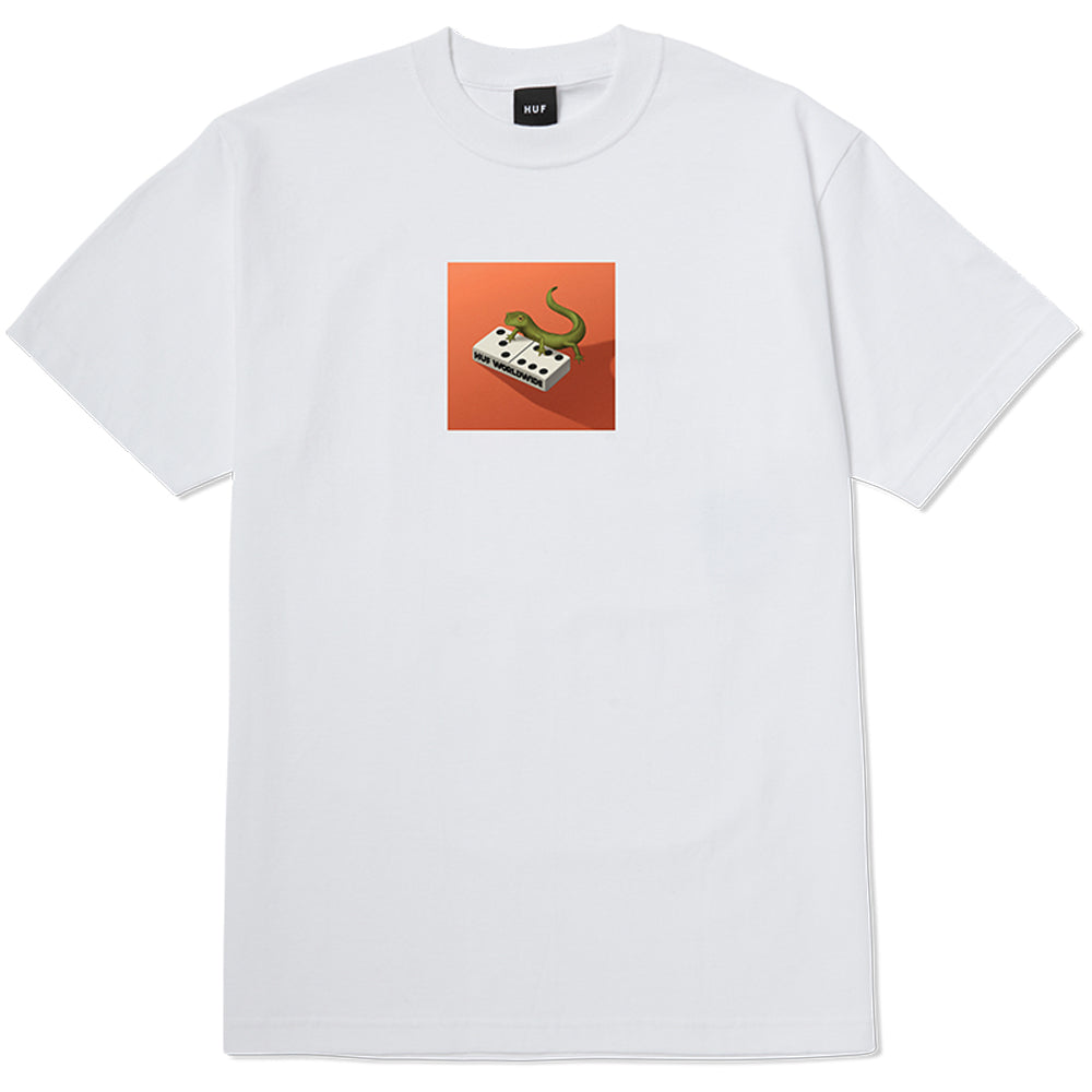 HUF Gecko T Shirt White