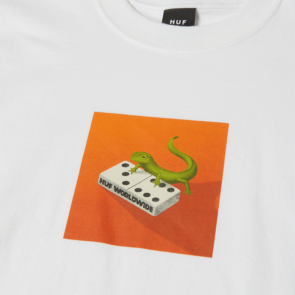 HUF Gecko T Shirt White