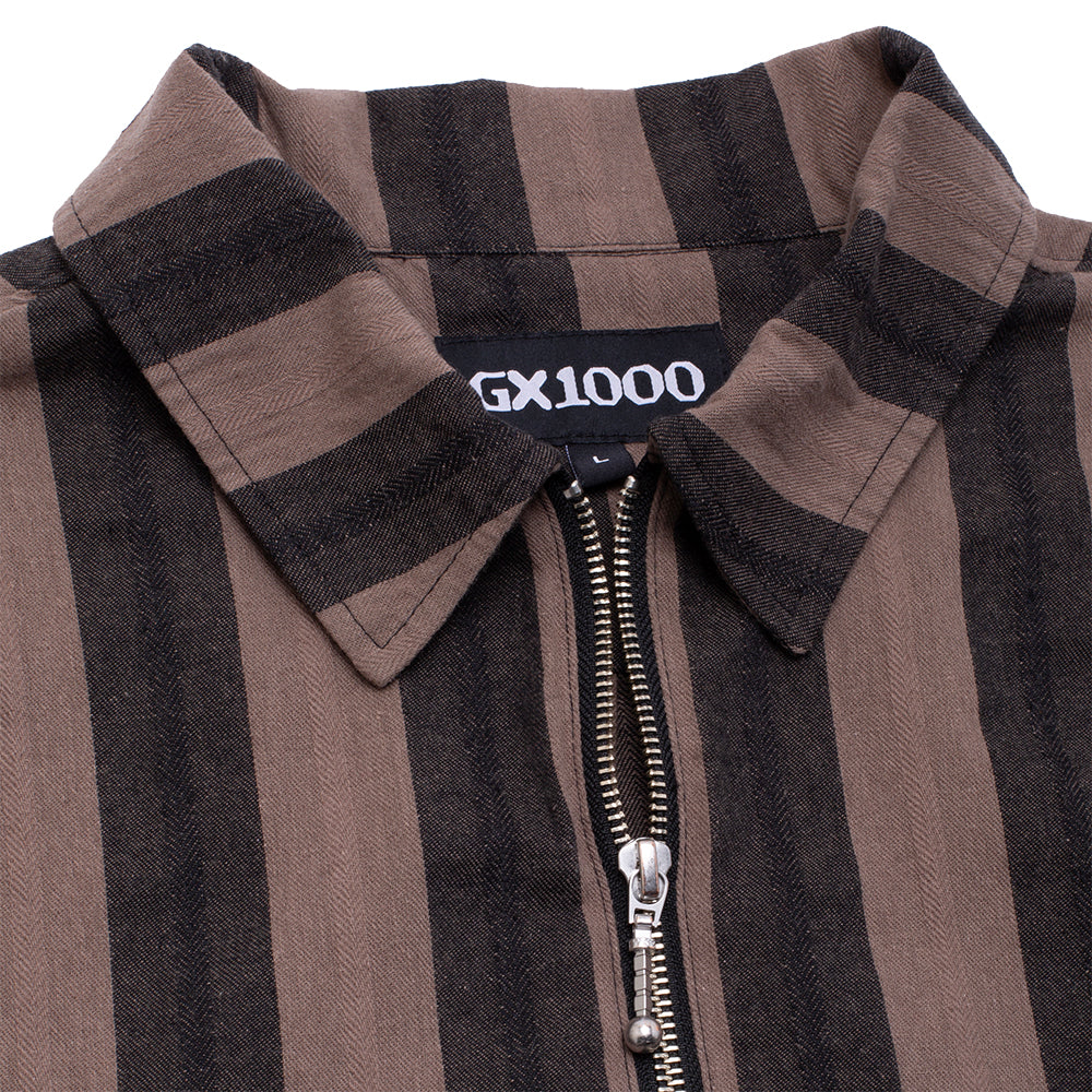 GX1000 Zip Up Shirt Brown