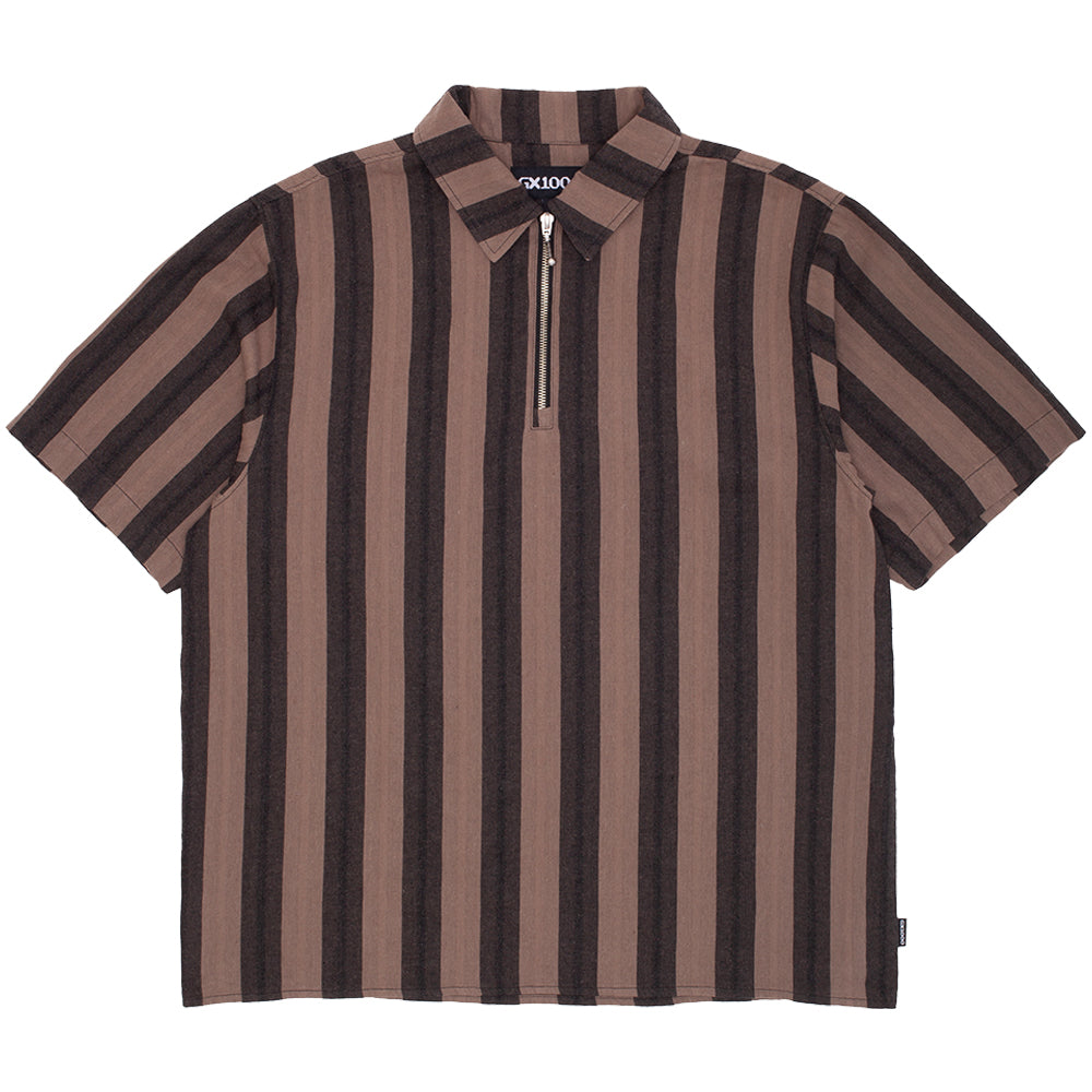 GX1000 Zip Up Shirt Brown