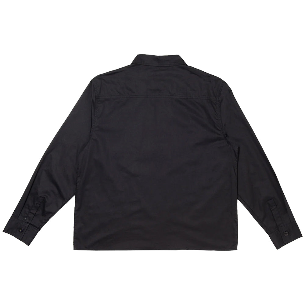 Hoddle Thorn Zip Up Shirt Black