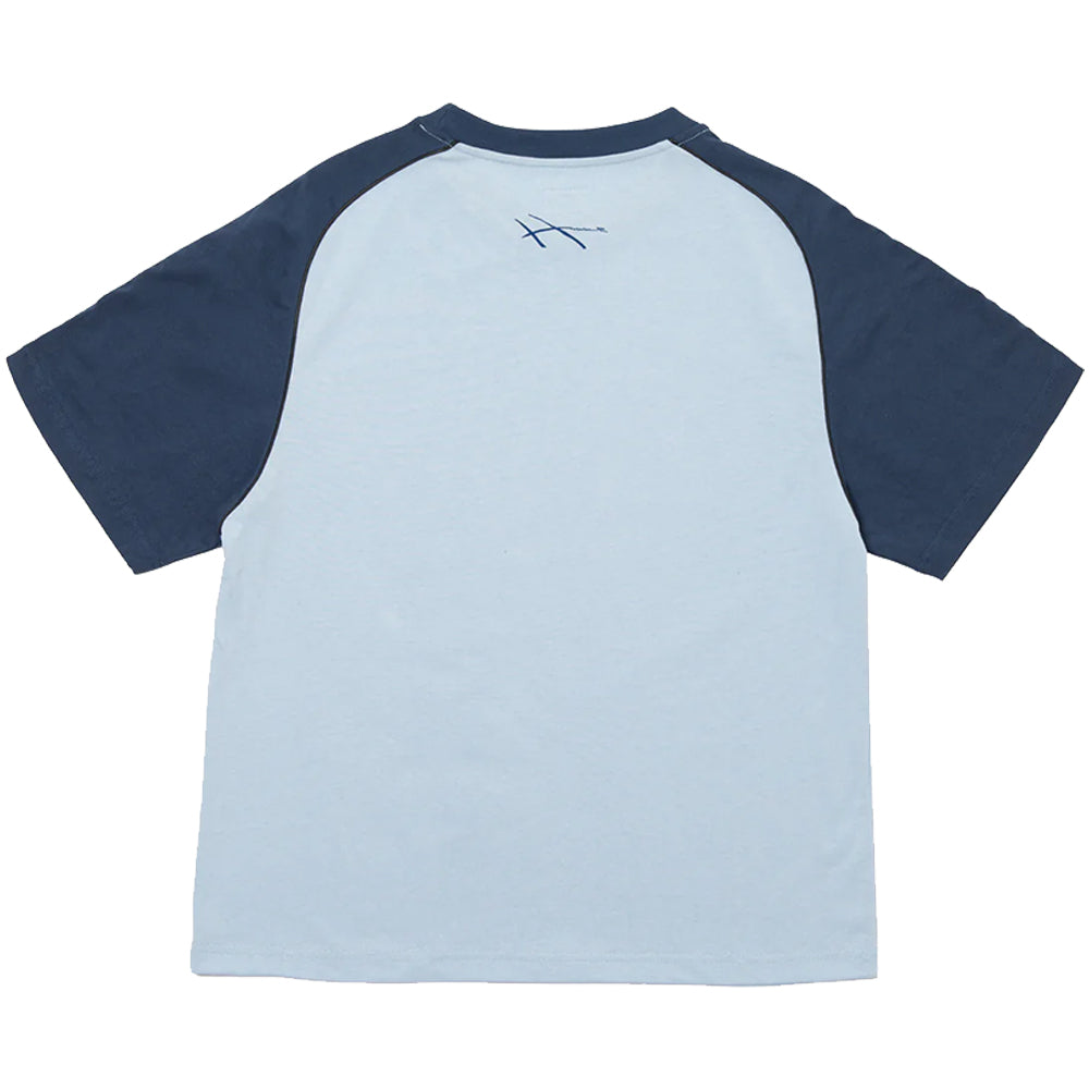 Hoddle Warped Jersey Tee Blue