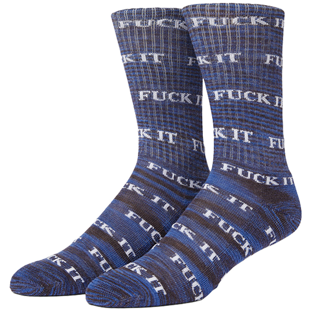 HUF Fuck It Marled Sock Navy