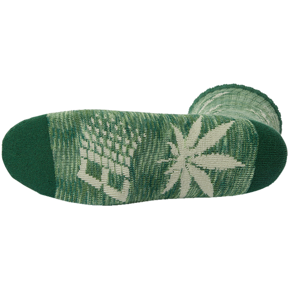 HUF x Bronze 56K Plantlife Marled Sock Green