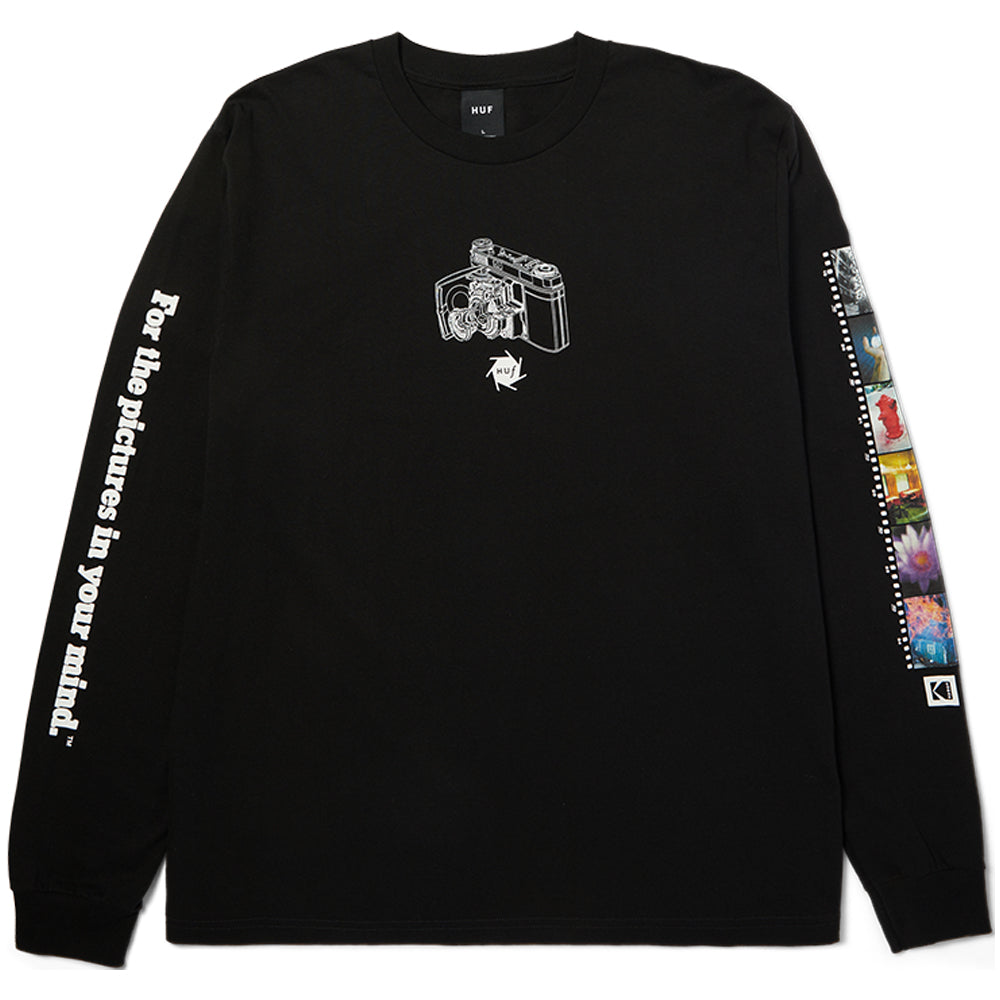 HUF x KODAK Inner Vision Longsleeve Tee Black