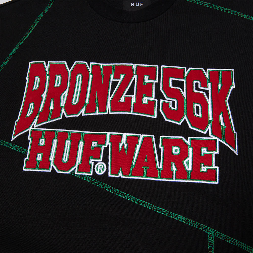 HUF x Bronze 56K HUFware Crewneck Black