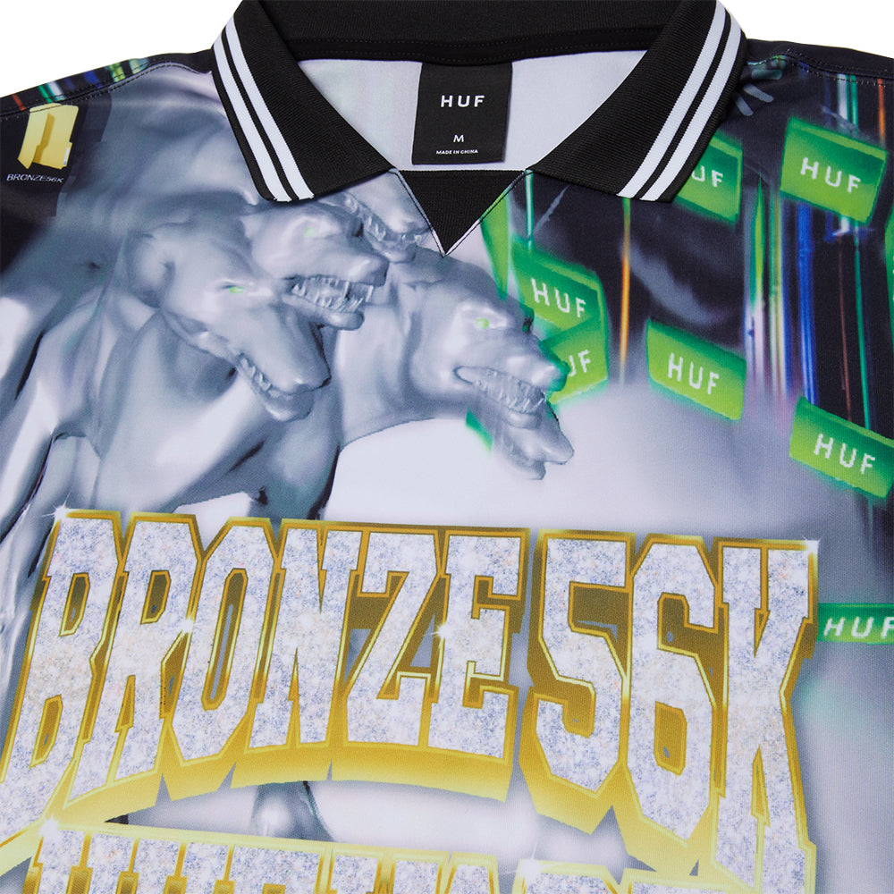 HUF x Bronze 56K Glitched Soccer Jersey Multi