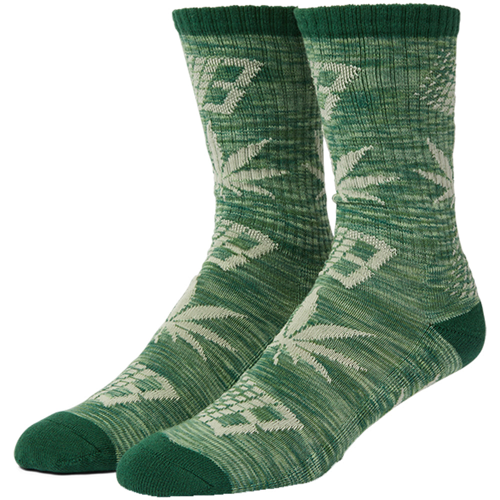 HUF x Bronze 56K Plantlife Marled Sock Green