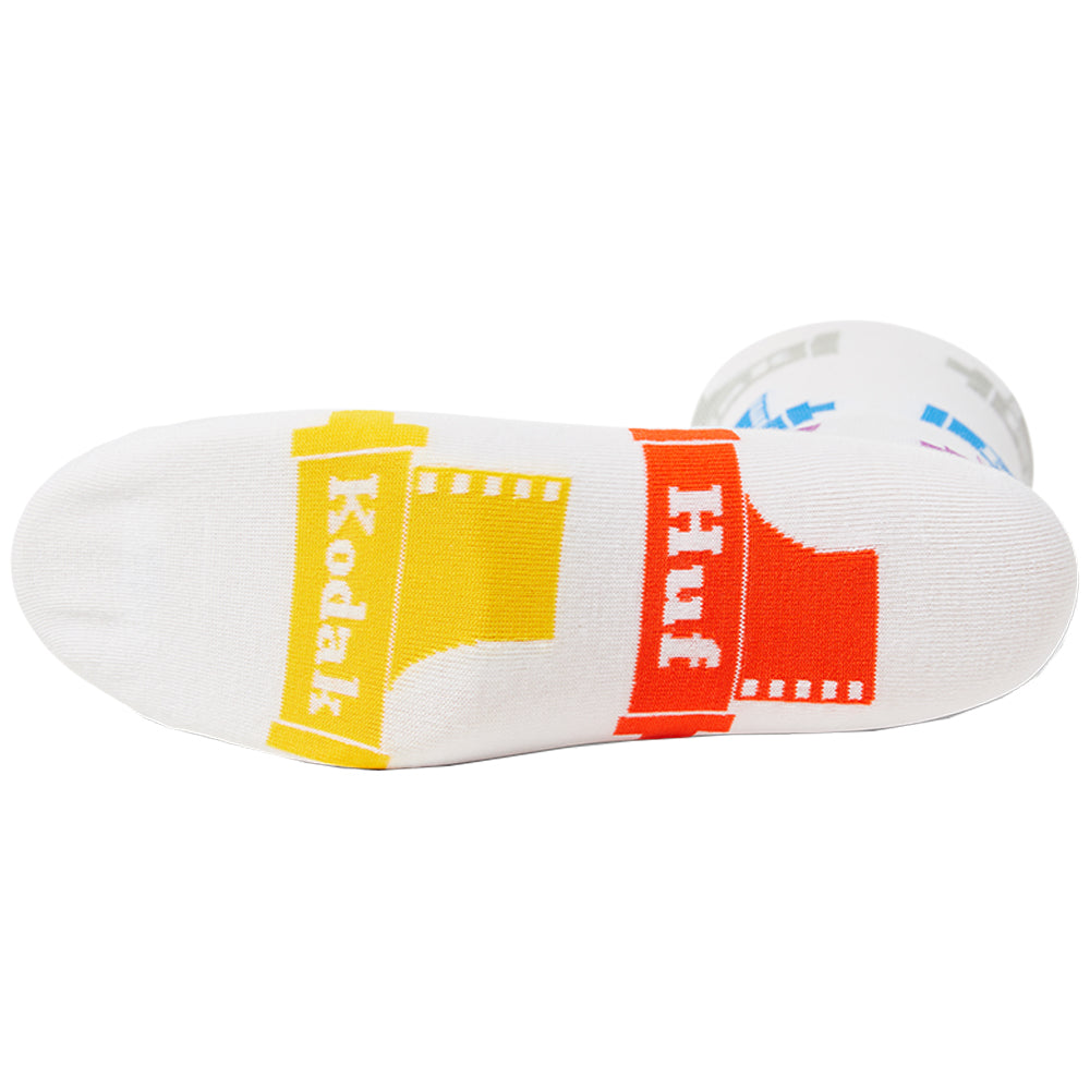 HUF x Kodak Crew Socks White