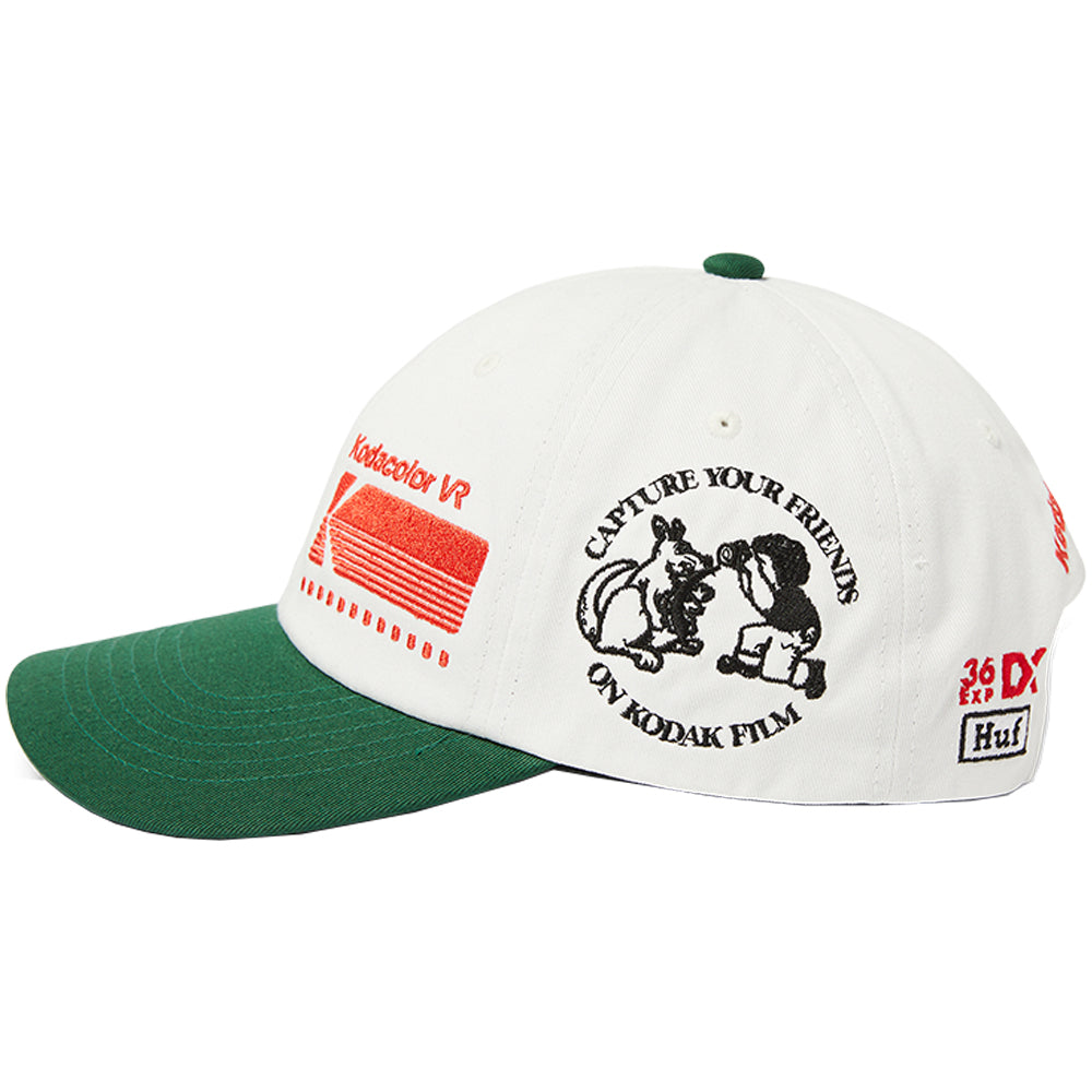 HUF x Kodak Snapback Hat White