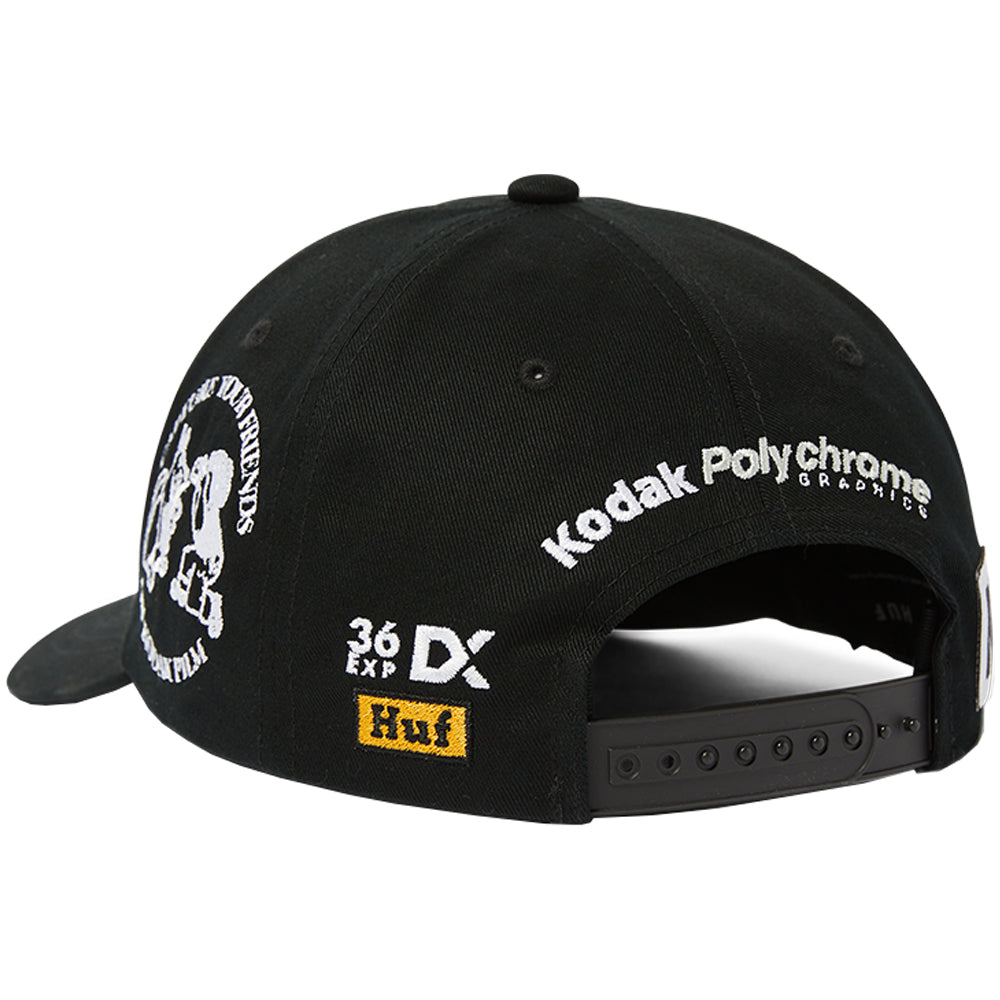 HUF x Kodak Snapback Hat Black