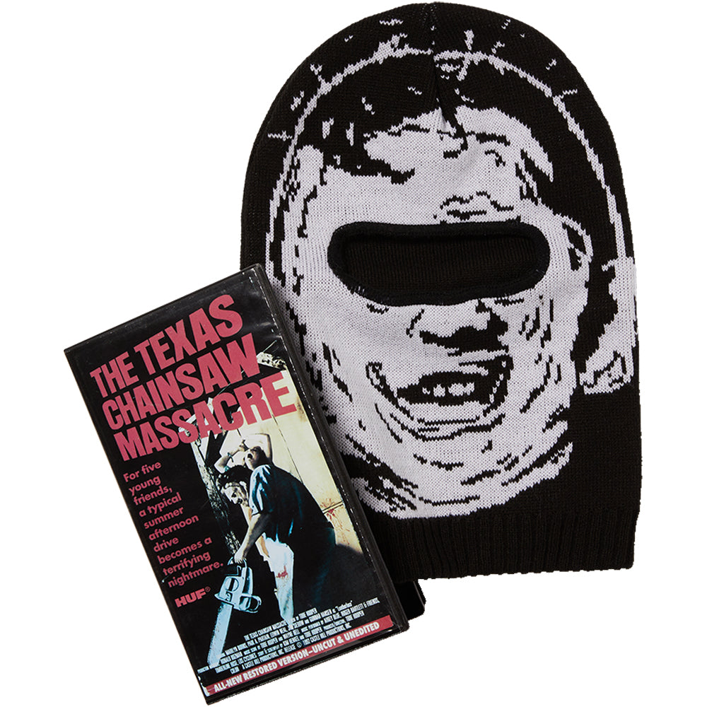 HUF x Texas Chainsaw Massacre Leatherface Balaclava Black