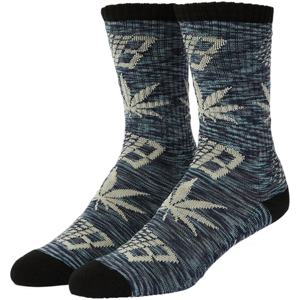 HUF x Bronze 56K Plantlife Marled Sock Black