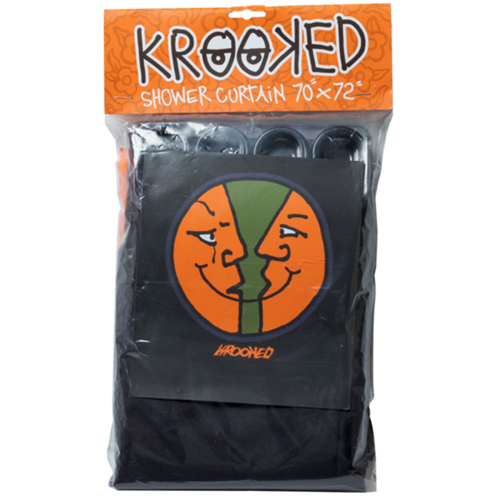 Krooked Moonsmile Shower Curtain