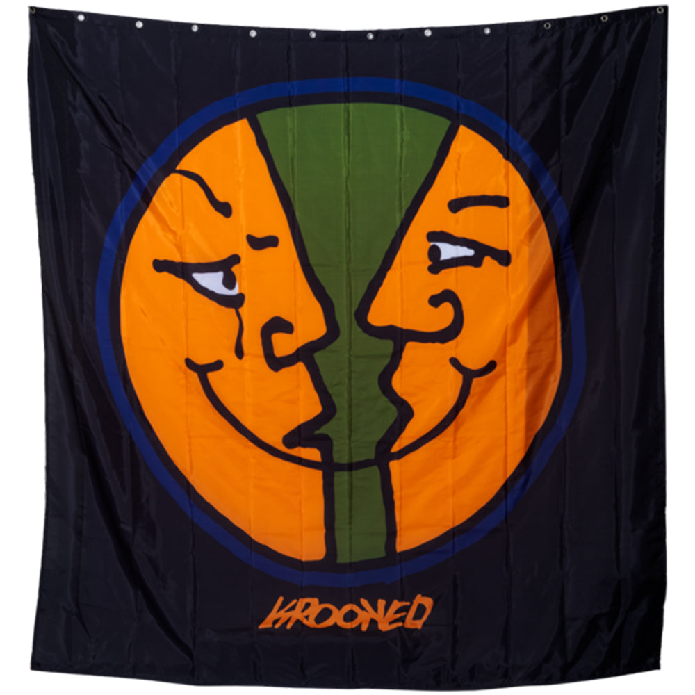 Krooked Moonsmile Shower Curtain