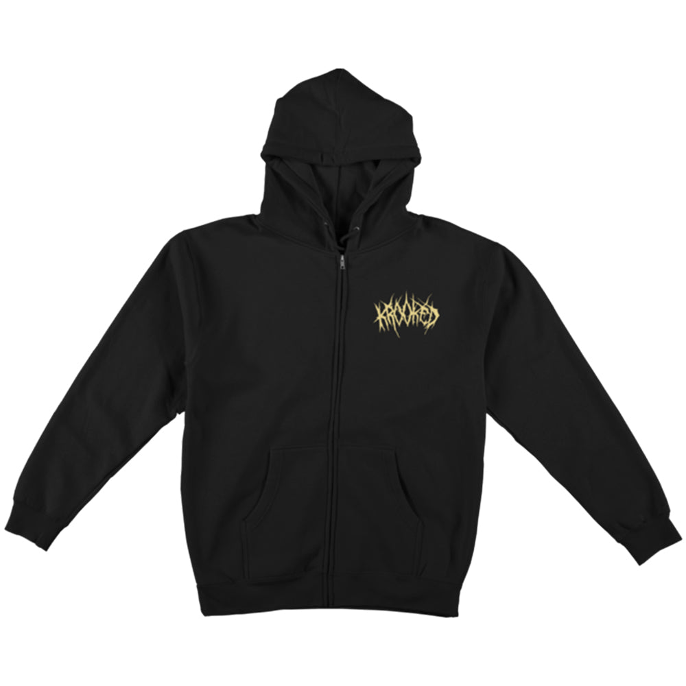 Krooked Necroshmoo Zipped Hood Black