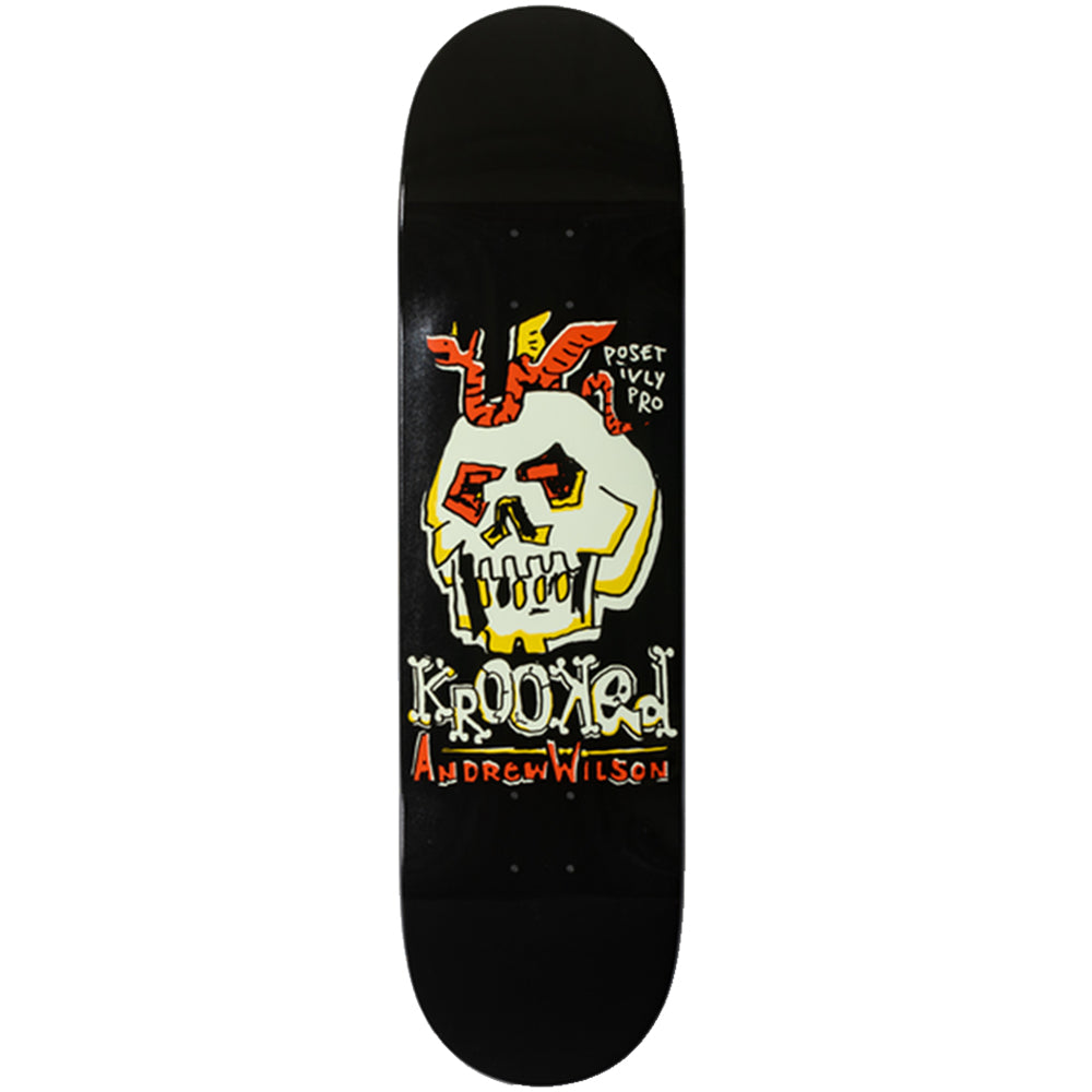 Krooked Andrew Wilson Positively Pro Skateboard Deck 8.5"