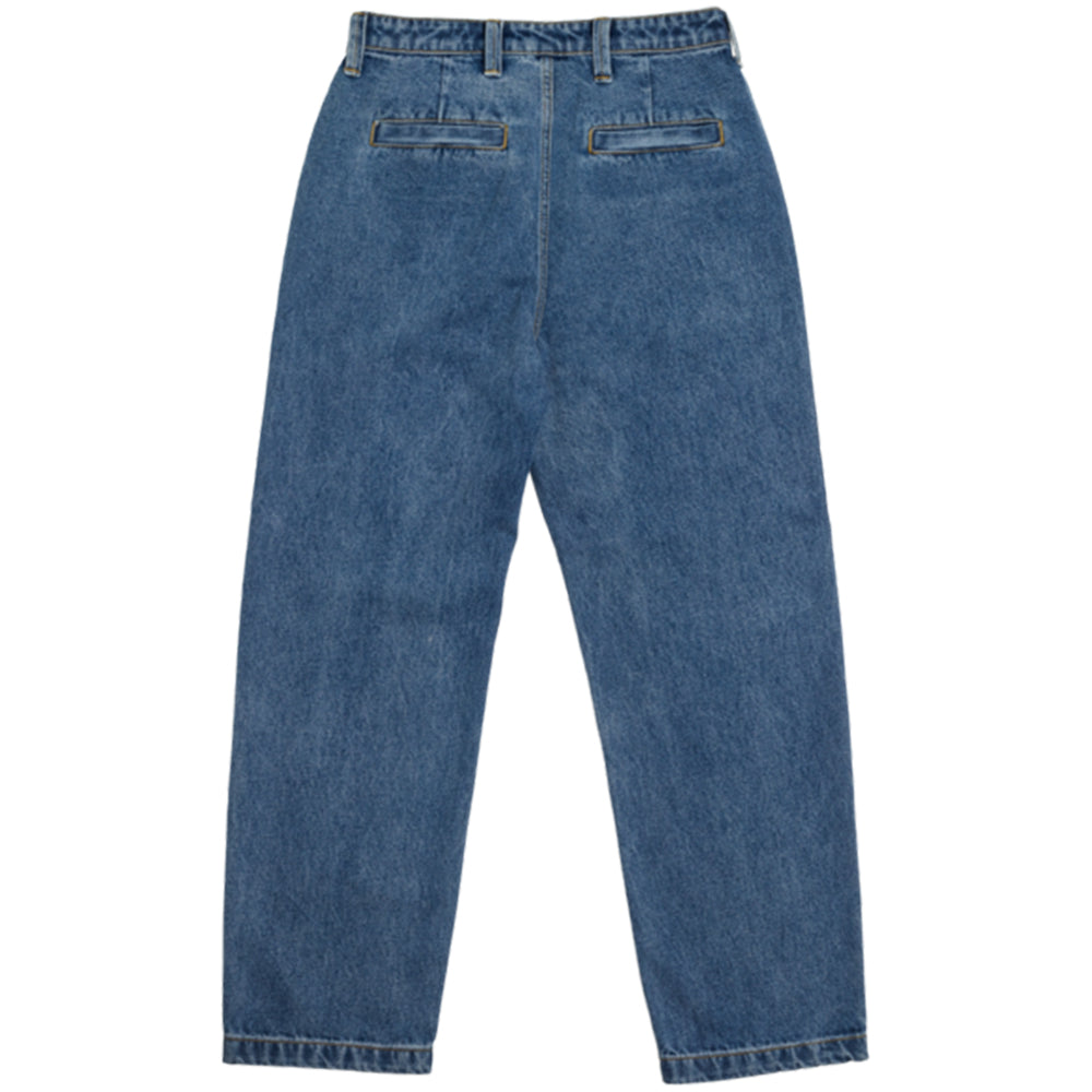 Krooked Eyes Denim Twill Pants Stone Wash