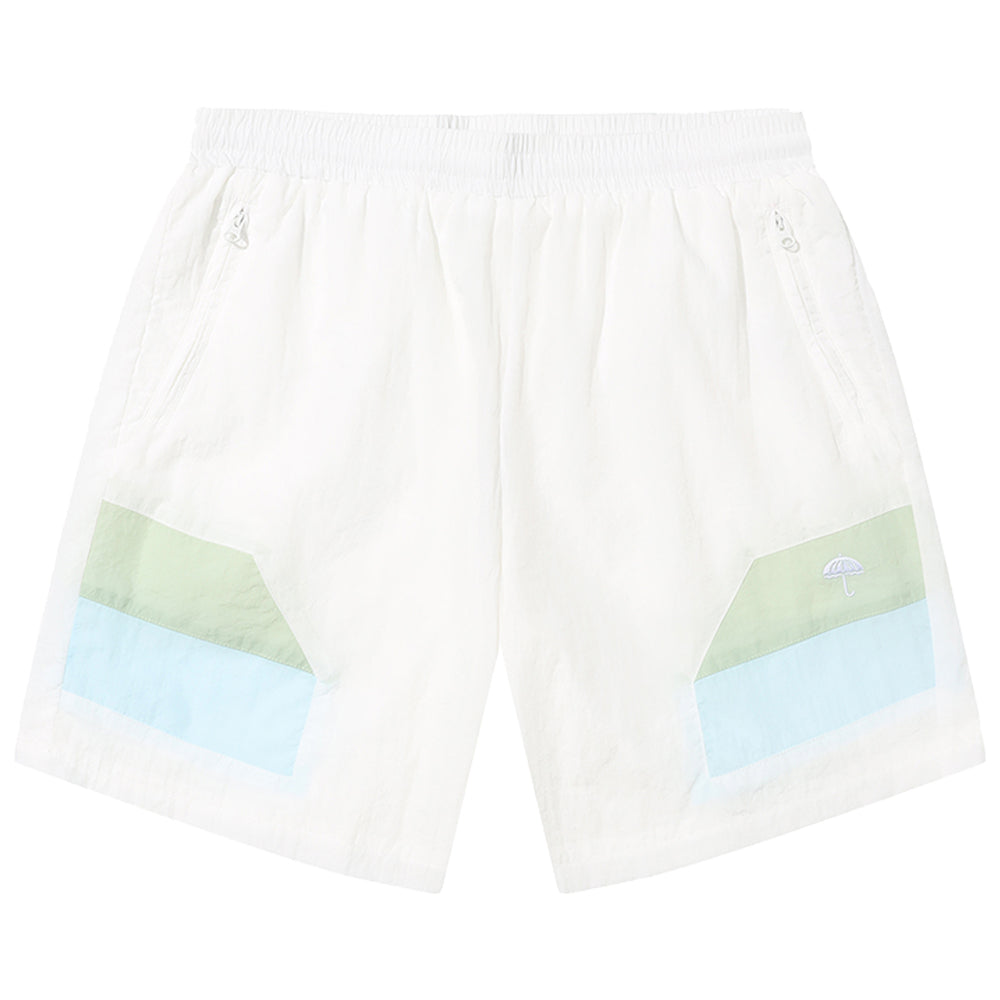 Hélas Blocking Tracksuit Shorts White