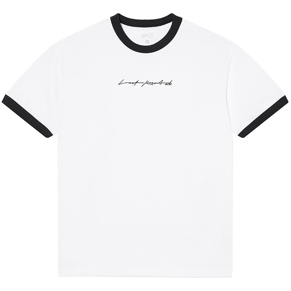 Last Resort AB Signature Ringer SS Tee White/Black